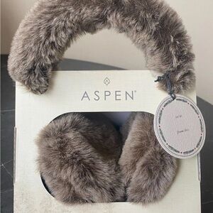 Aspen Cozy Brown Faux Fur Earmuffs